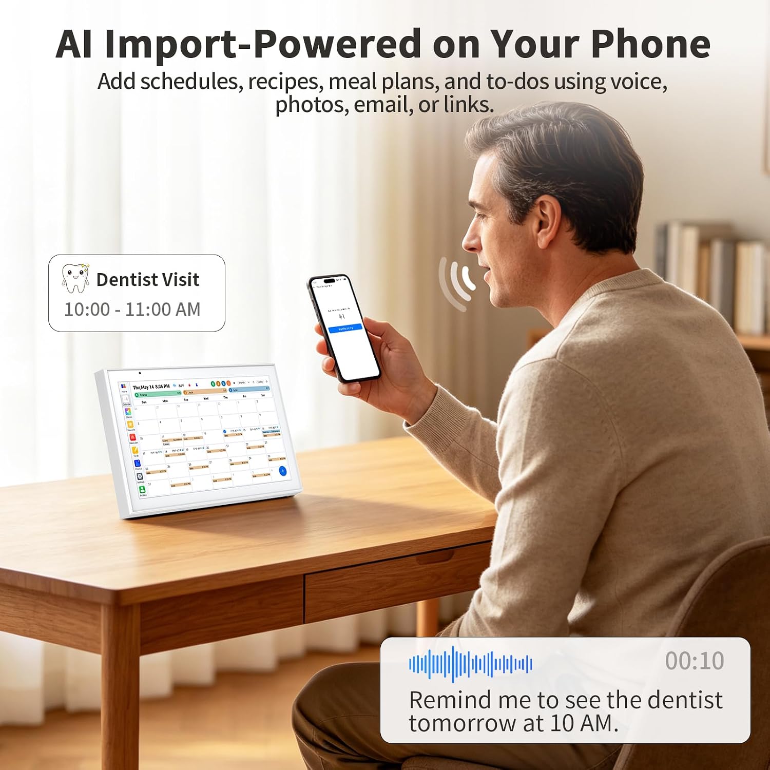 VEJLD™ 10.1" Smart Digital Calendar
