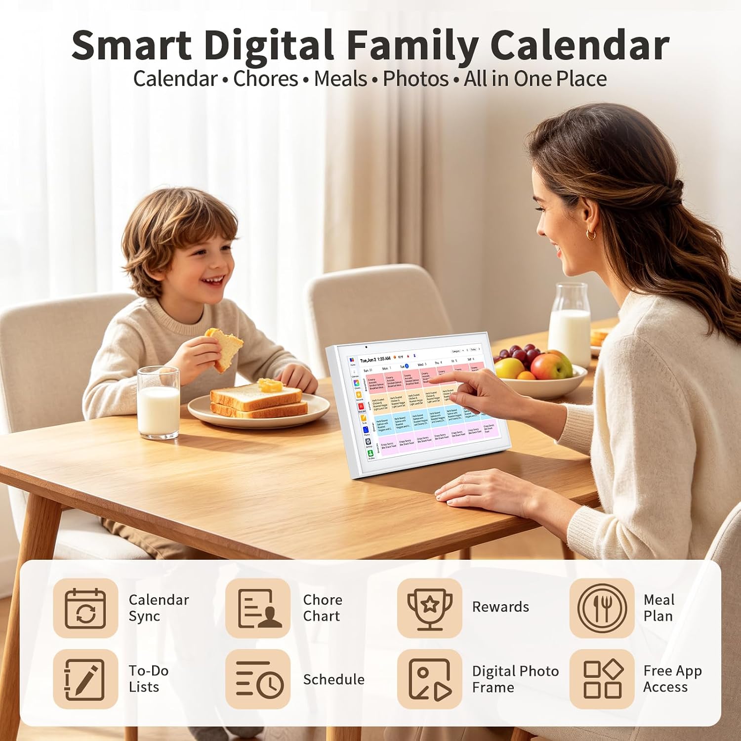 VEJLD™ 10.1" Smart Digital Calendar